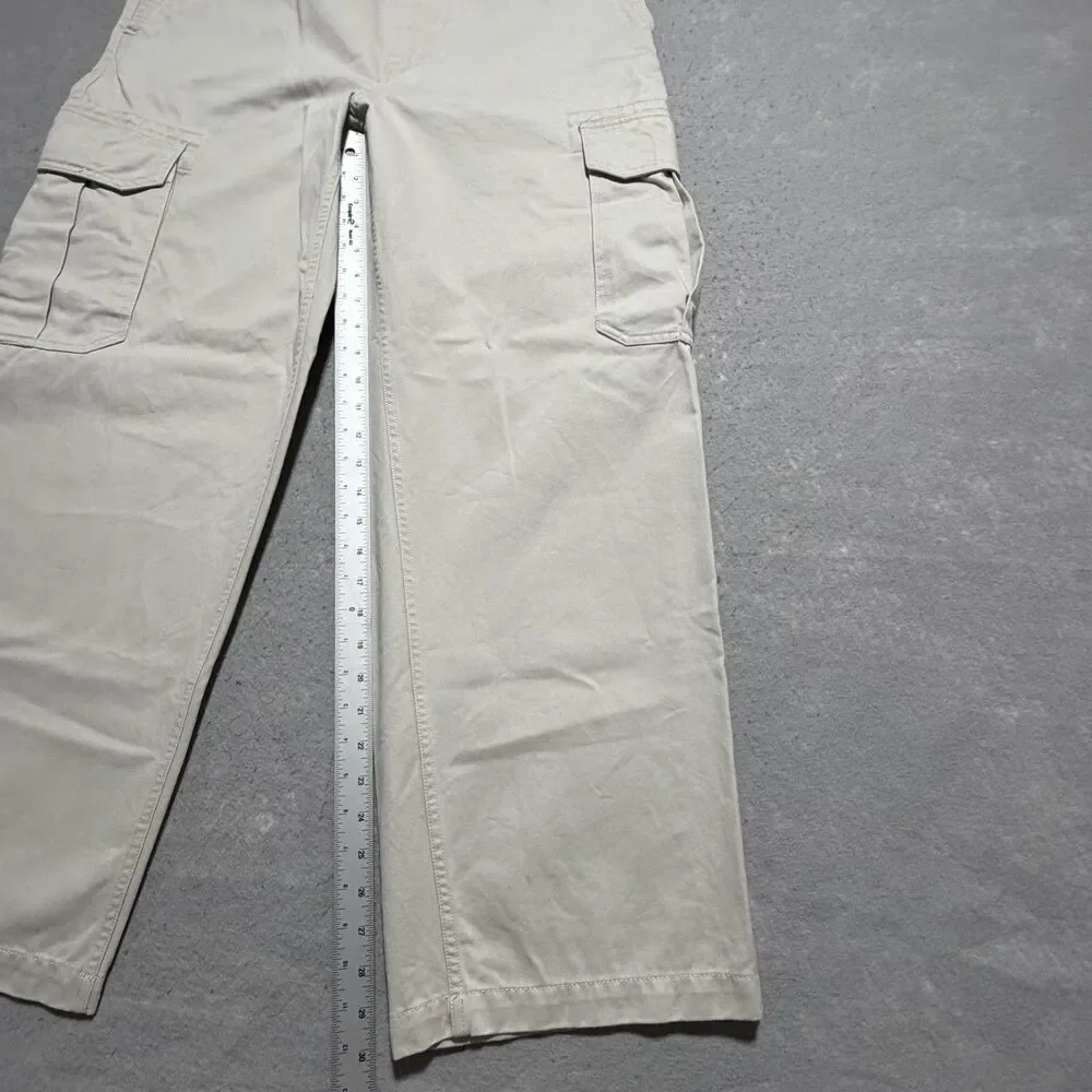 Vintage Gap Cargo Paratrooper Pants Men’s 35x30 Beige Baggy Y2K Skater Mall Punk